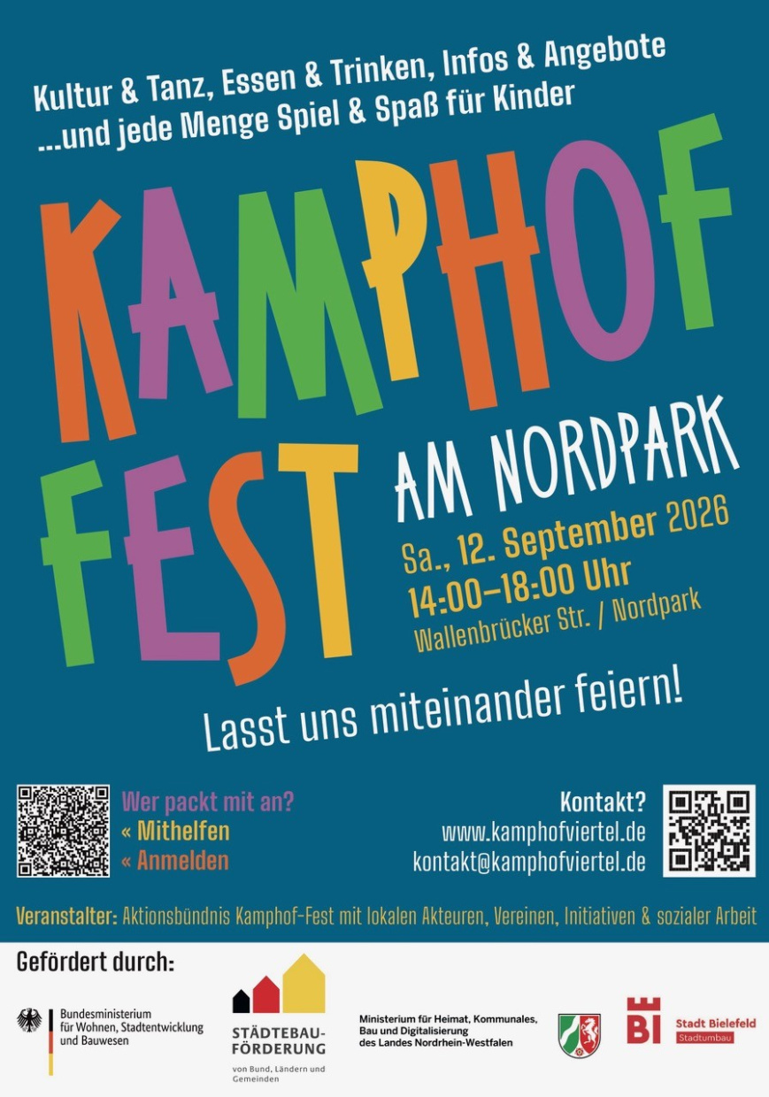 Einladungsflyer zum Kamphoffest 2026