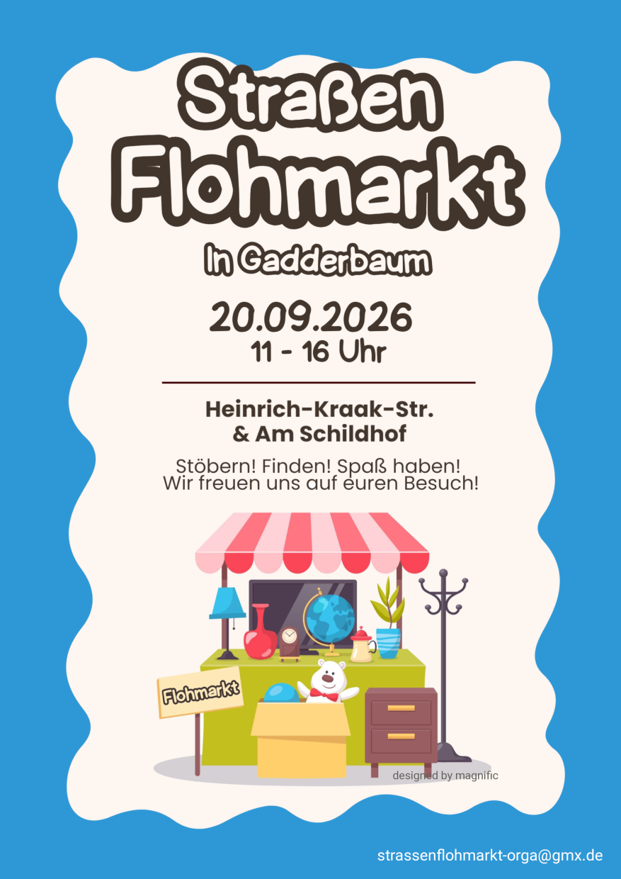 Straßenflohmarkt in Gadderbaum