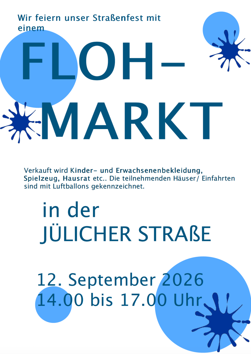 Straßenfest mit Flohmarkt 