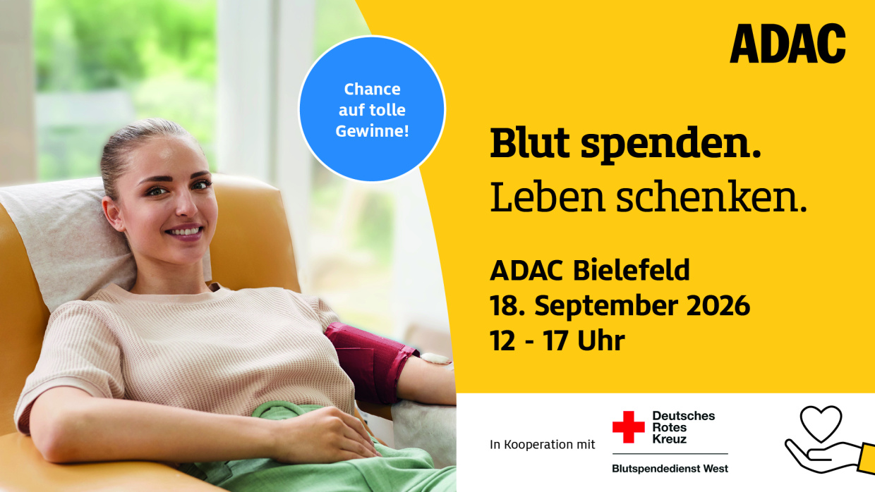 Blutspendeaktion beim ADAC OWL in Zusammenarbeit mit dem DRK Blutspendedienst West