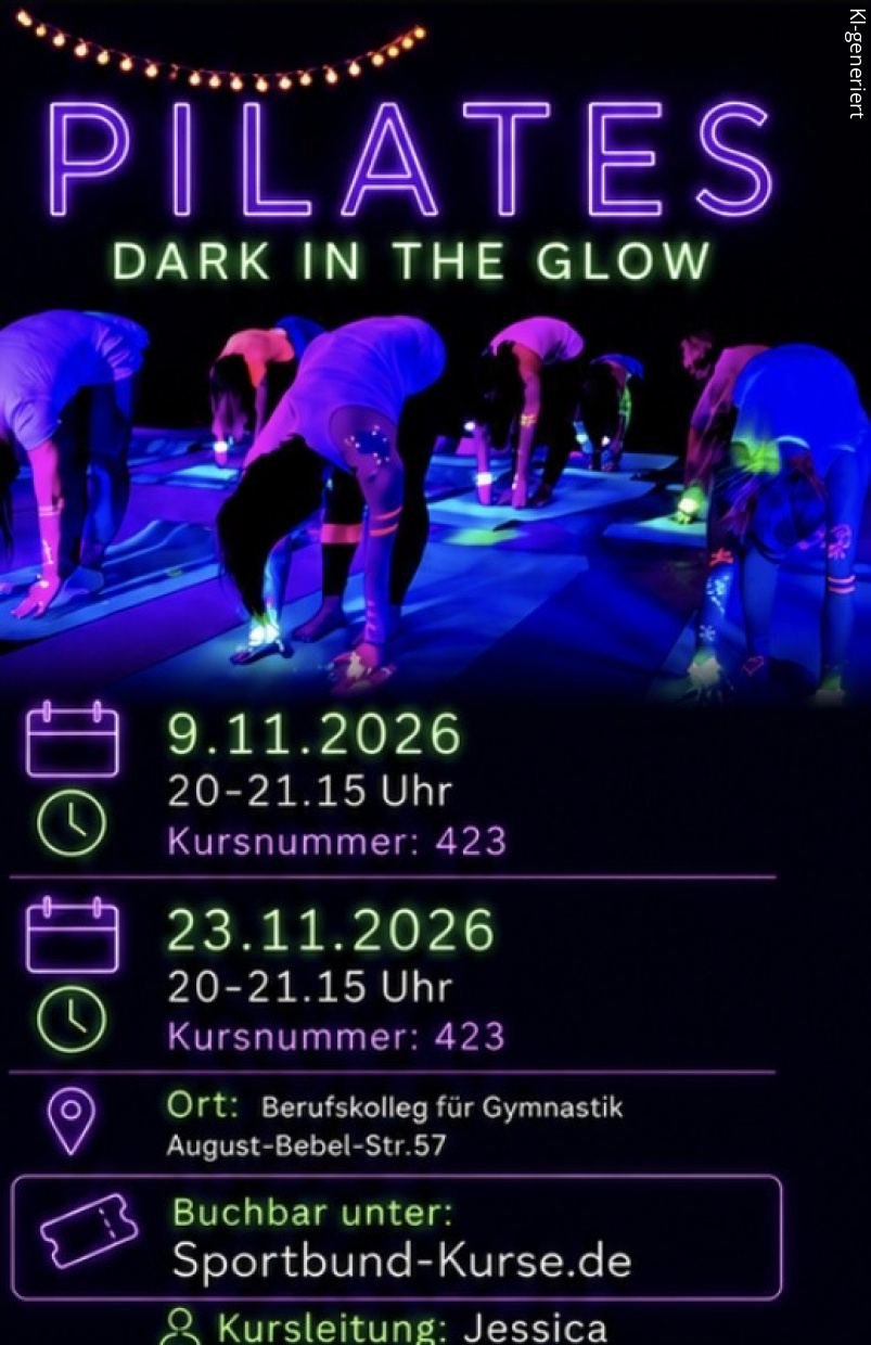 Pilates meets Glow in the Dark, Pilates mal anders!