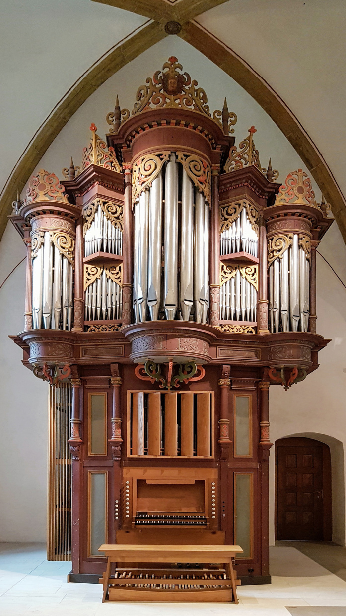 Barock-Prospekt der Orgel in der Peter-und-Pauls-Kirche