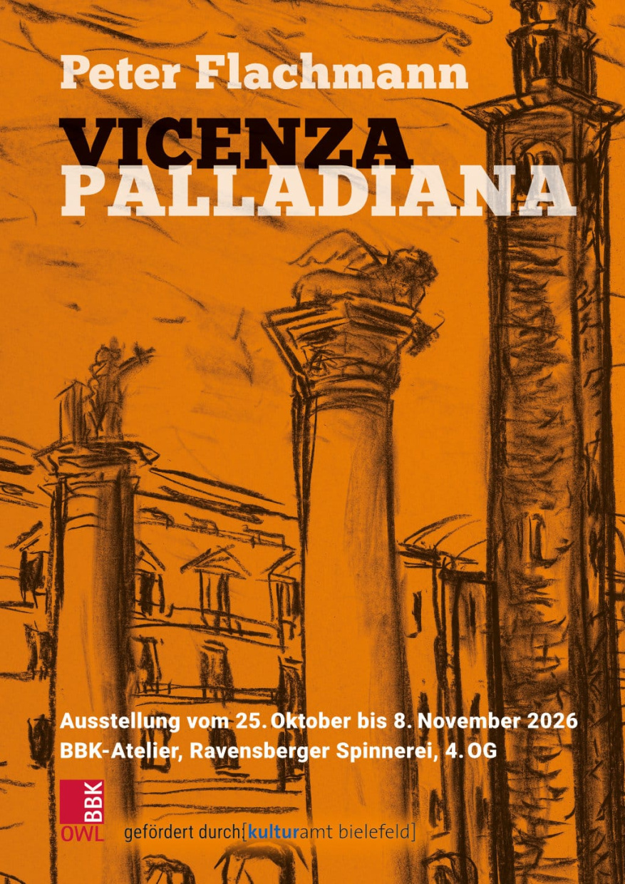 Plakatmotiv zur Ausstellung »Vicenza Palladiana« von Peter Flachmann