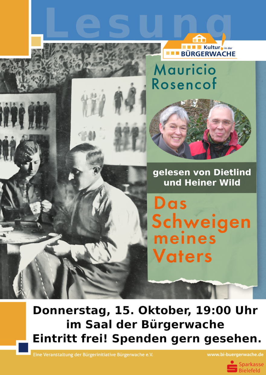 Buchpräsentation von Dietlind und Heiner Wild: Mauricio Rosencof – Das Schweigen meines Vaters