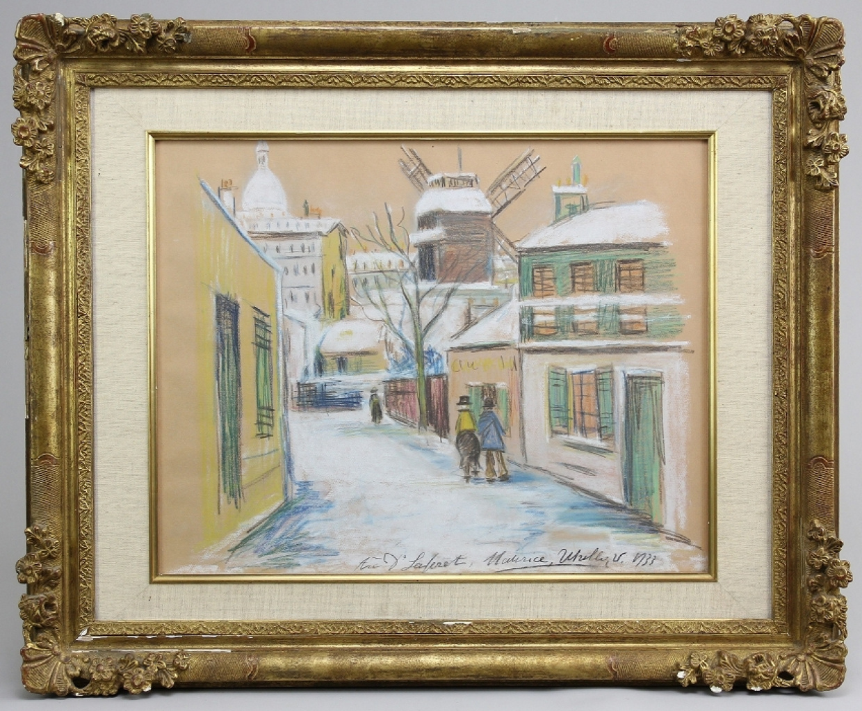 Utrillo Straßenszene Paris / Auktionshaus OWL