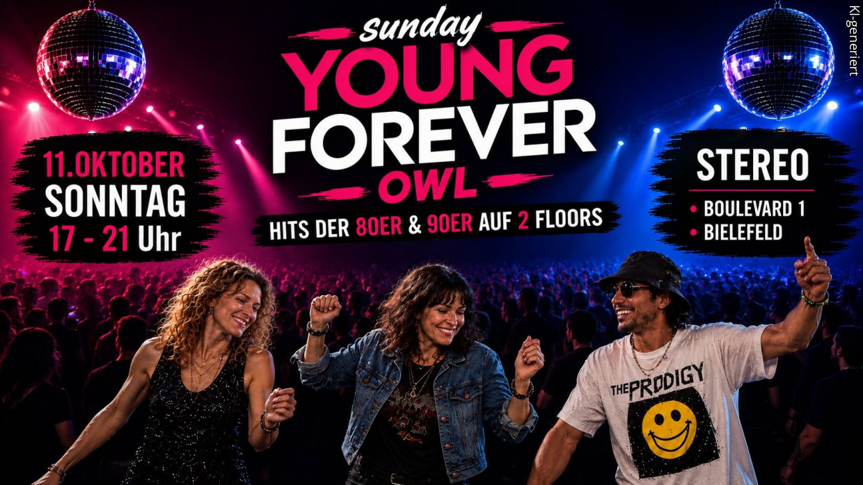 Young Forever, die 80s/90s Party im Stereo/Bielefeld