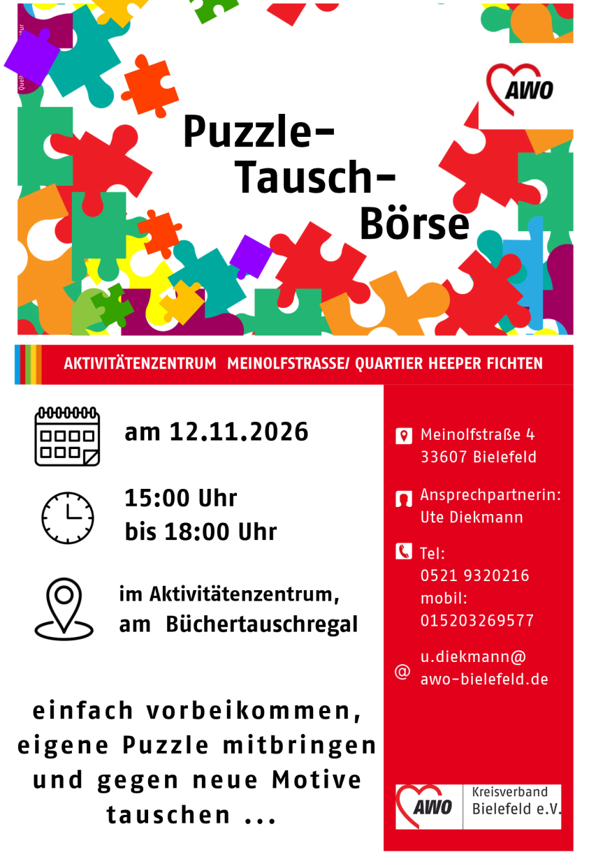 Einladung zum Puzzle tauschen