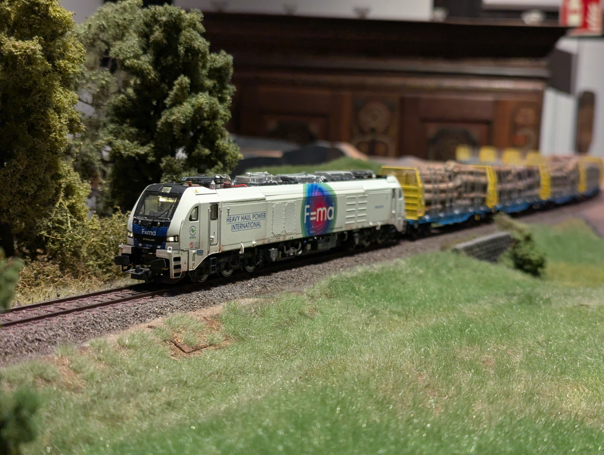 Mehrsystemlok Euro Dual auf der Modulanlage des Mec Bielefeld e.V.