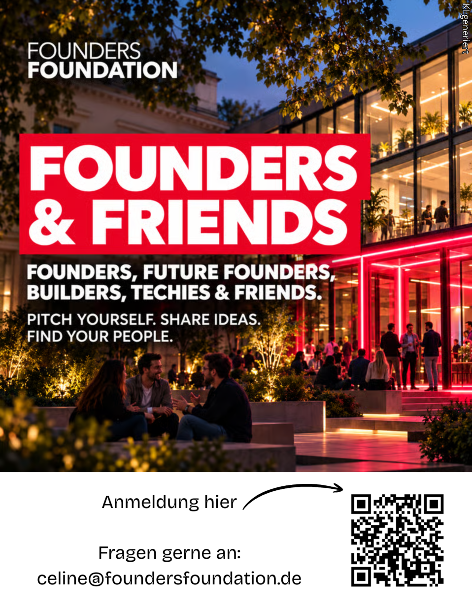 Founders & Friends. 4. November 2026. Community Event. Gründerszene.