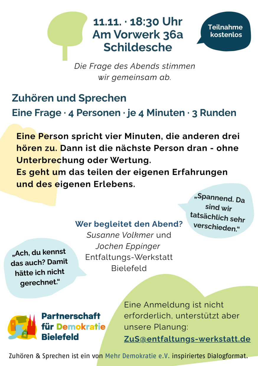 Das Bild zeigt die Adresse und die Startzeit der Veranstaltung