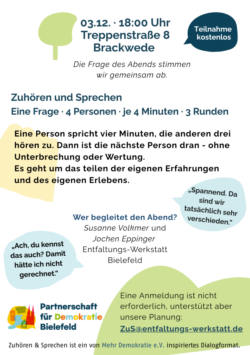 Das Bild zeigt Treffpunkt und Zeit und ist identisch mit dem Text.