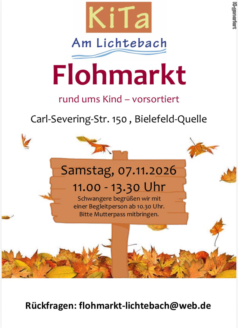 Flyer des Flohmarktes