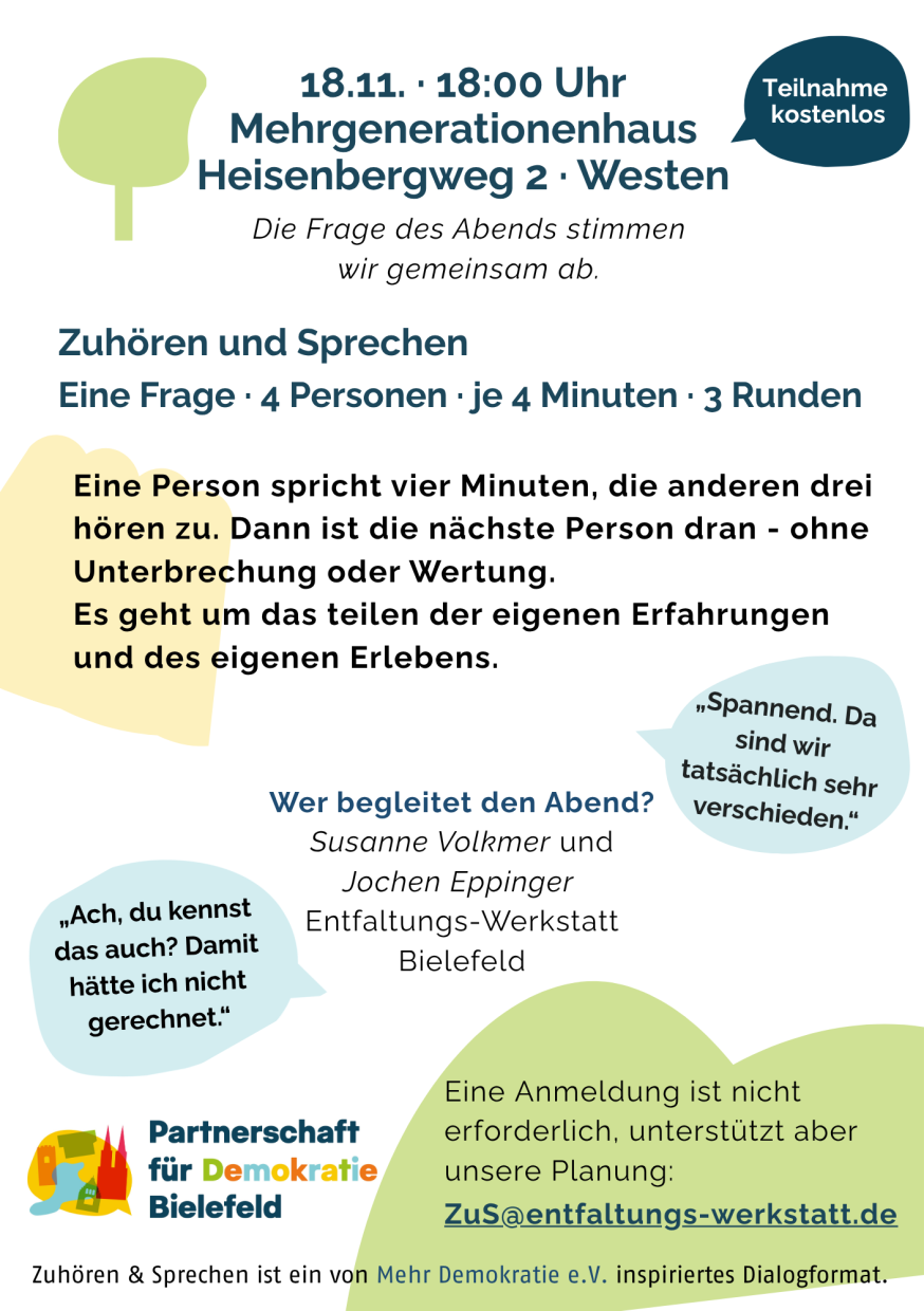 Das Bild zeigt Treffpunkt und Zeit und ist identisch mit dem Text.
