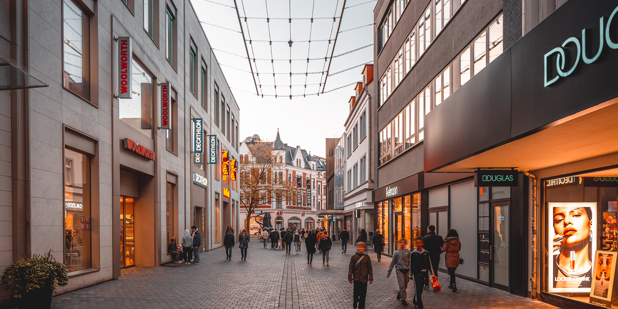 Blick in die Bahnhofstraße