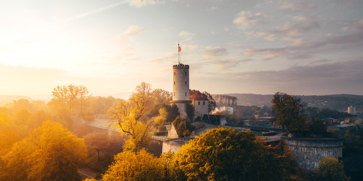 Sparrenburg in der Morgendämmerung