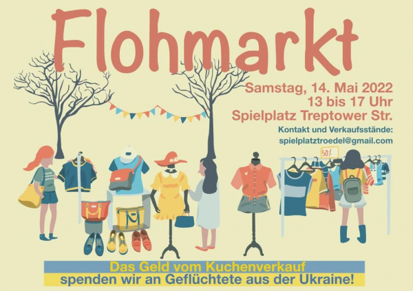 Plakat Spielplatzflohmarkt
