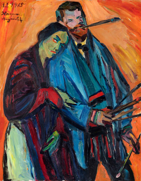 2. Peter August Böckstiegel, Abschied, 1915, Öl auf Leinwand, 126,5 x 99 cm, Kunsthalle Bielefeld Peter August Böckstiegel, Abschied, 1915