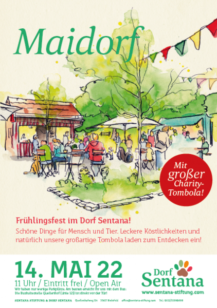 Plakat Dorf Sentana Frühlingsfest Plakat Dorf Sentana Frühlingsfest