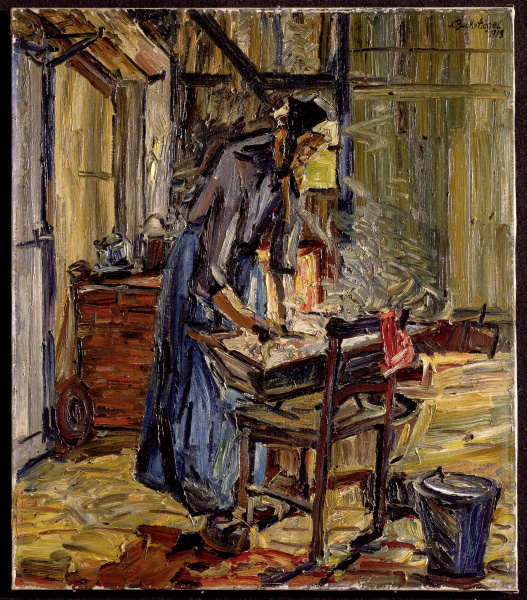 Peter August Böckstiegel, Meine Mutter, 1913, Öl auf Leinwand