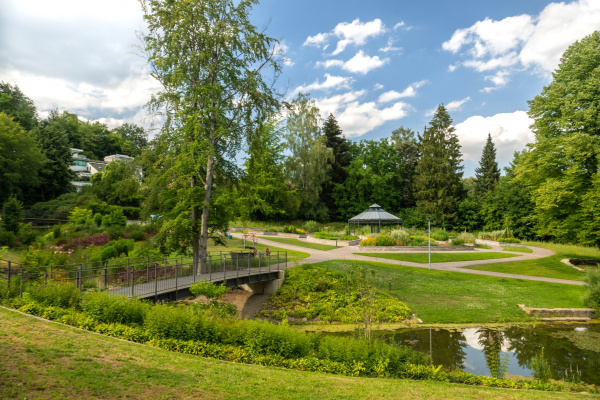 Blick über den Botanischen Garten Bielefeld