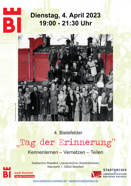Flyer: Tag der Erinnerung 2023 (Vorderseite)