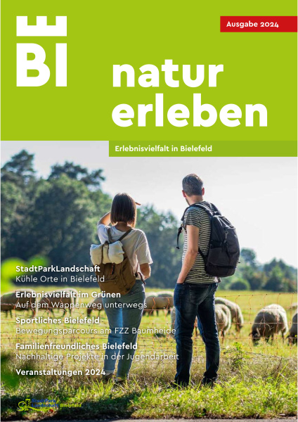 Deckblatt Broschüre Natur erleben 2024