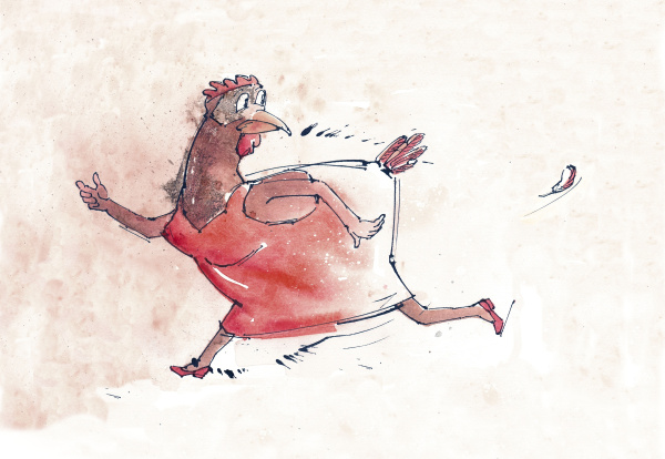 Geflügeltes Westfalen Titelmotiv Huhn