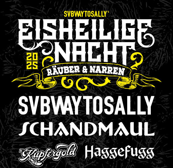 Weißer Text auf schwarzen Grund, Eisheilige Nacht