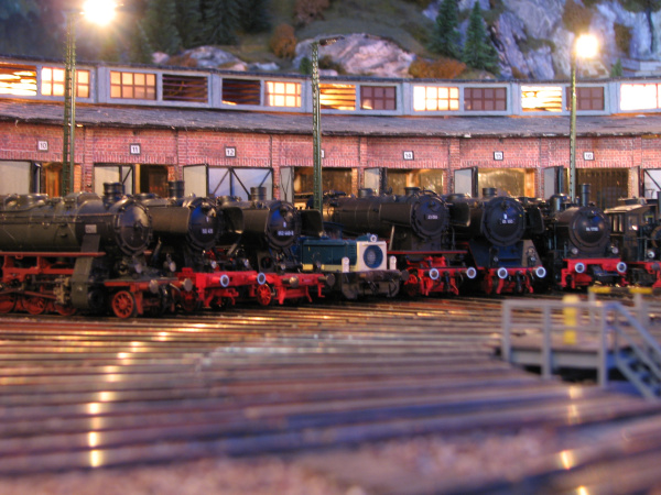 Bahnbetriebwerk der H0 Anlage