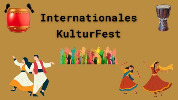 Darstellungen unterschiedlicher Kulturen, um die Vielfalt beim Internationalen Kulturfest zu zeigen