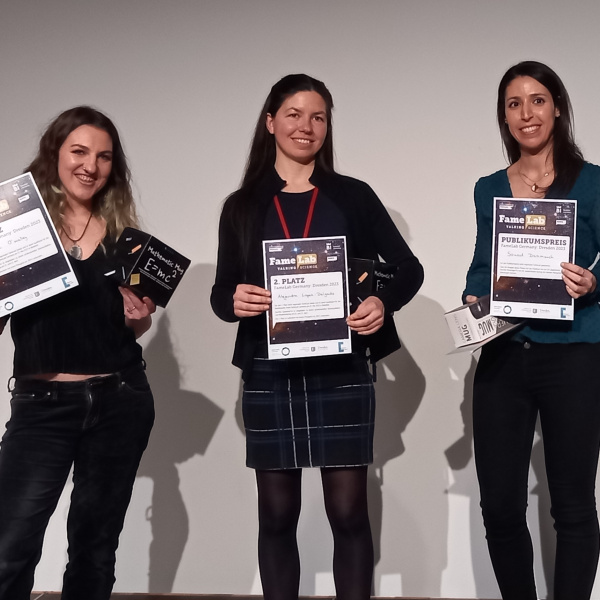 FameLab Gewinnerinnen Dresden 2023