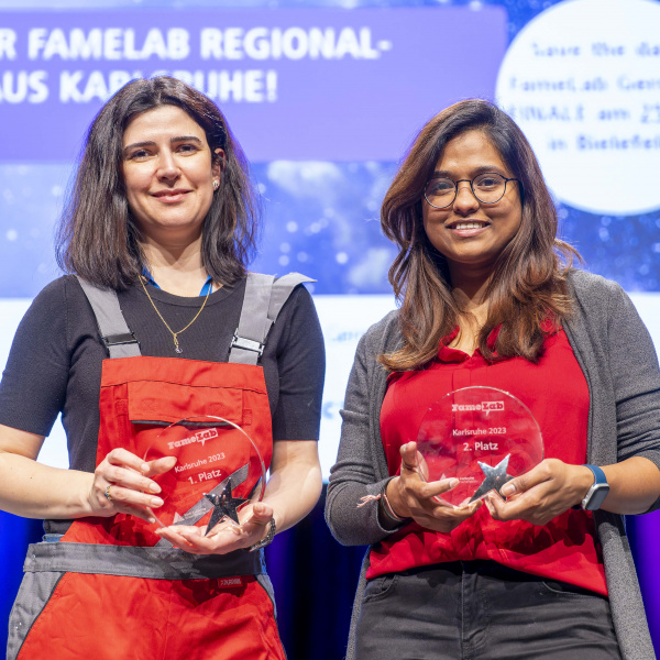 FameLab Gewinnerinnen Karlsruhe 2023