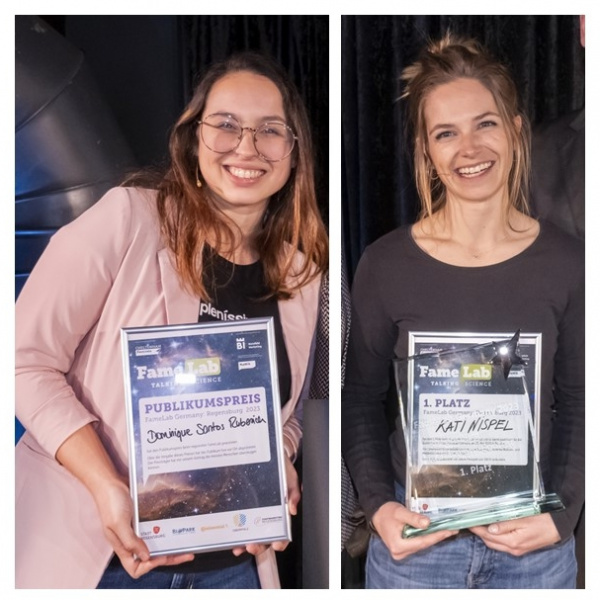 FameLab Gewinnerinnen Regensburg 2023