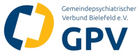 GPV-Logo: Blauer und gelber Kreis mit weißem Rechteck, Schriftzug darunter.